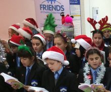 Y6 Carol Singing at Charing Cross hospital